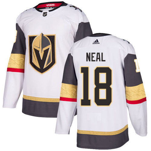 Adidas Men Vegas Golden Knights #18 James Neal White Road Authentic Stitched NHL Jersey->customized nhl jersey->Custom Jersey
